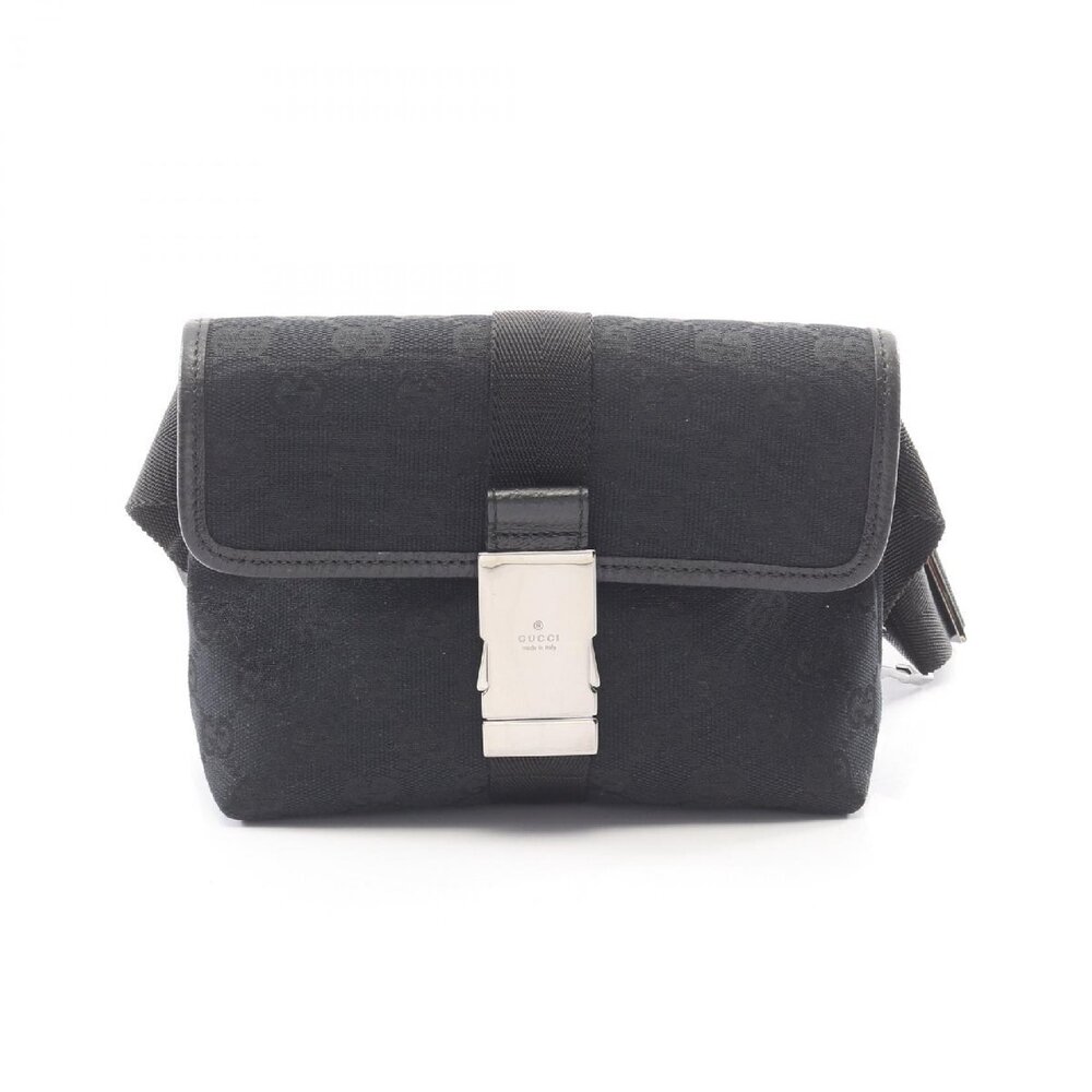 Gucci GG Canvas Waist Bag Body Black